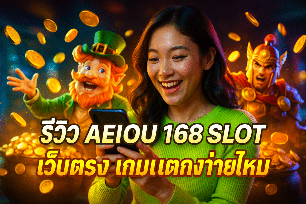 รีวิว AEIOU 168 SLOT เว็บตรง เกมแตกง่ายไหม